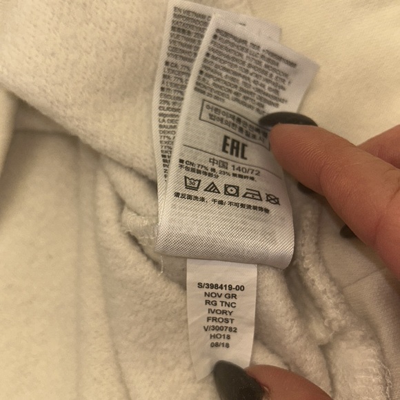 GapKids Rainbow Stripe Sweatshirt GUC sz L (10) SOFT CUTE Cream Ivory - Picture 14 of 17